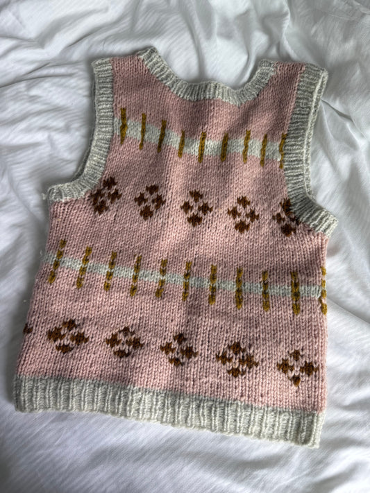 Vintage Handknitted Wool Vest