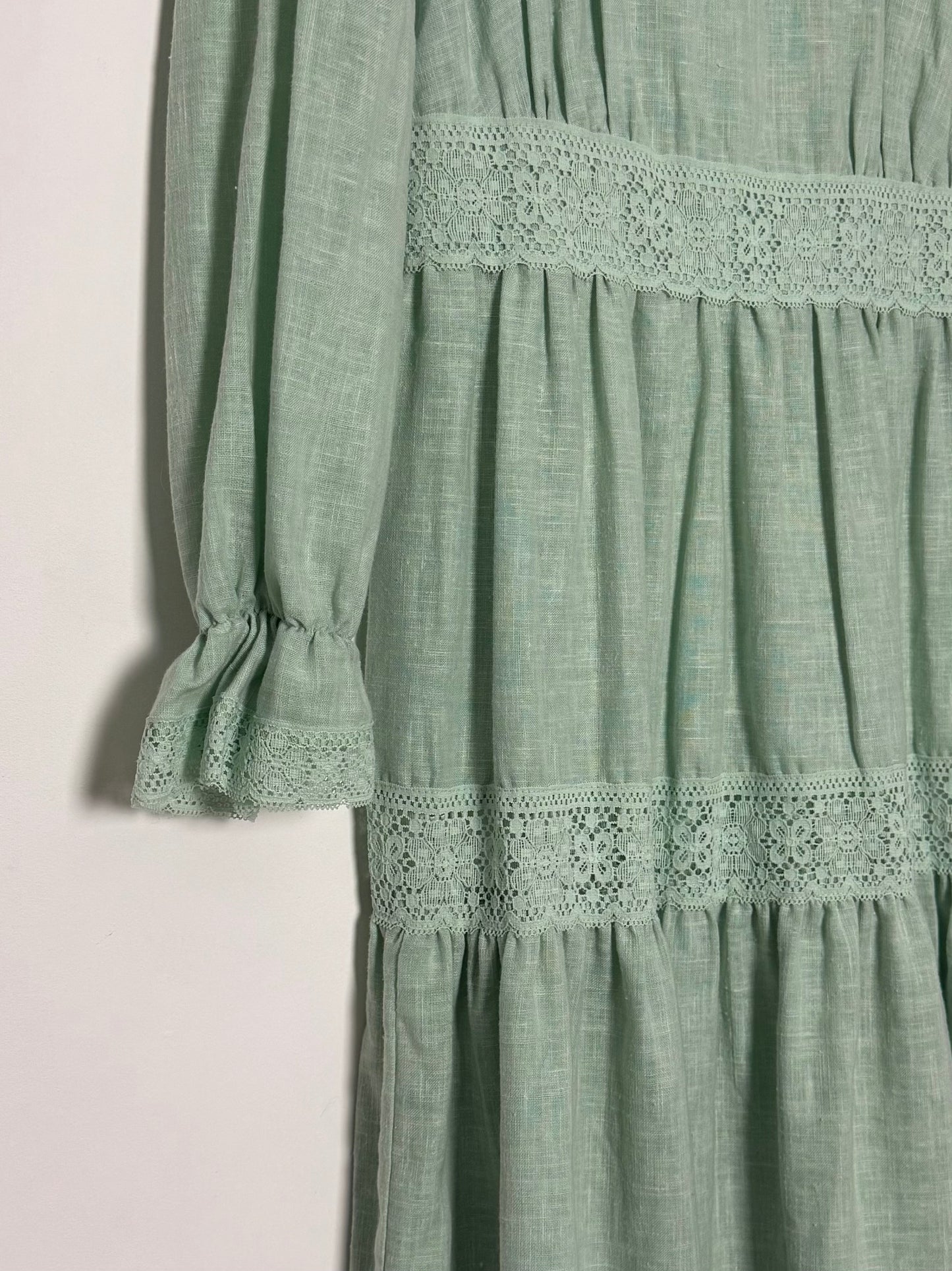 Vintage Mint Green Maxi Dress