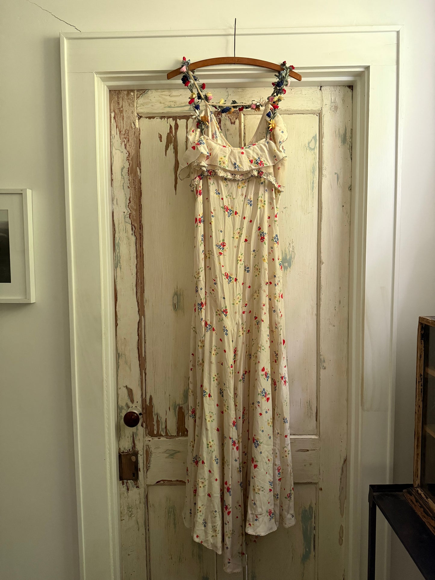 DÔEN 3D Floral Silk Maxi Dress