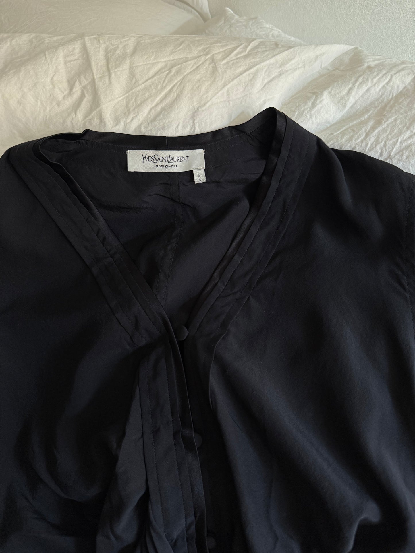 Vintage Rare Yves Saint Laurent Silk Shirt from the Early 2000s