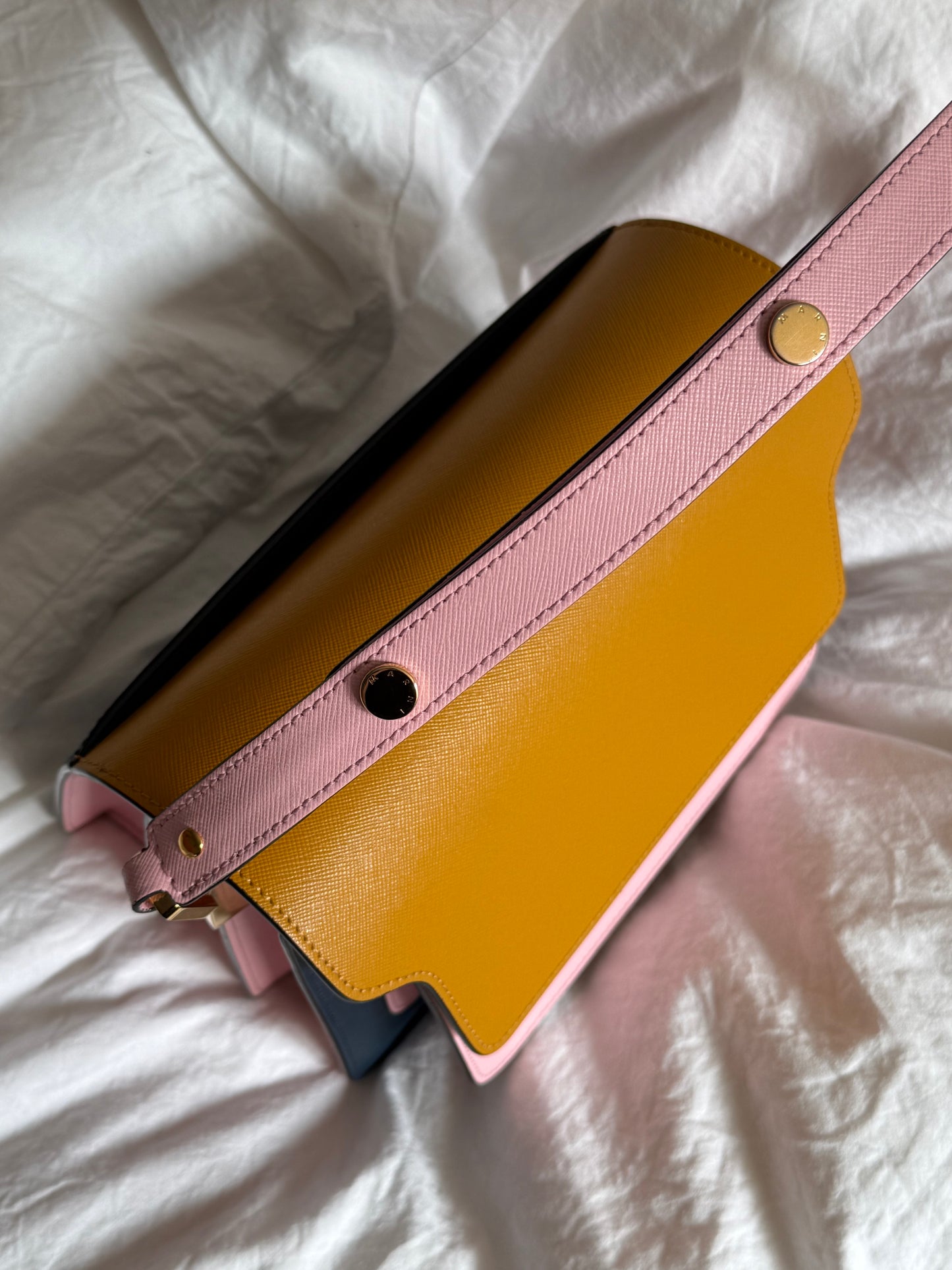 MARNI Saffiano Medium Trunk Bag