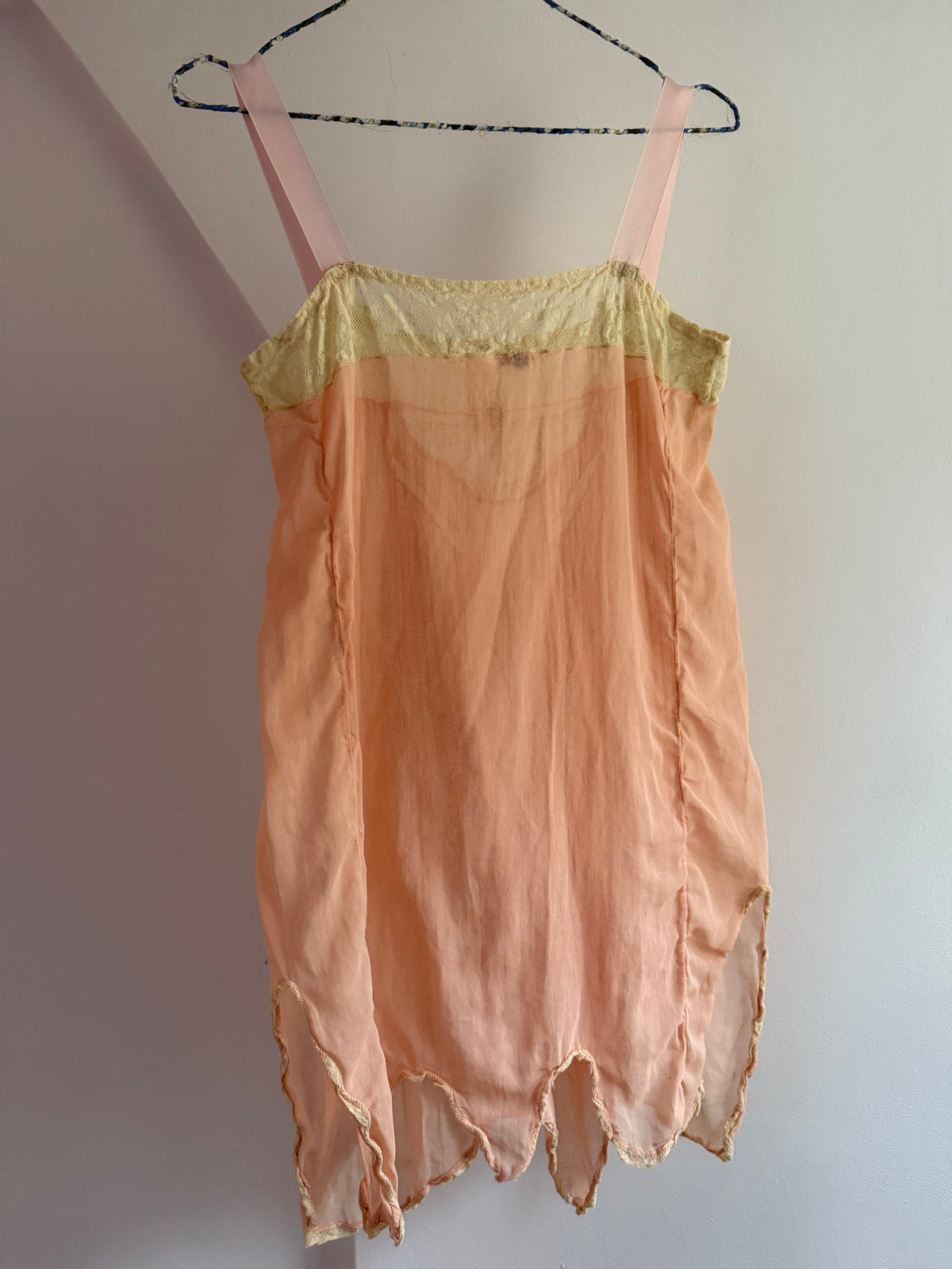 Vintage Long Top with Small Flower Attached