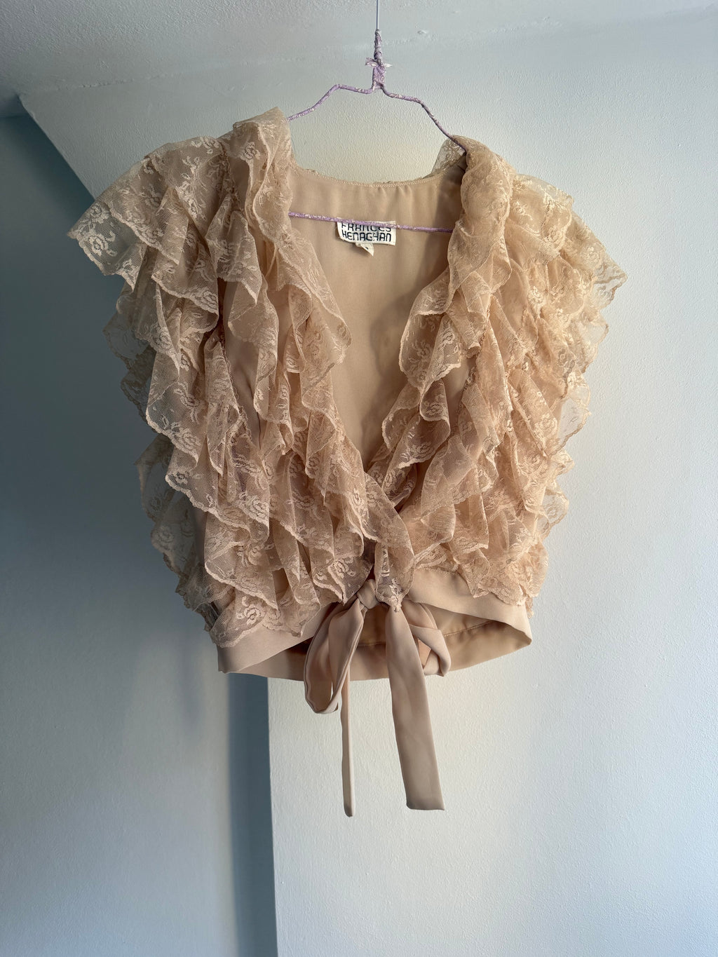 Vintage Lace Ruffled Top