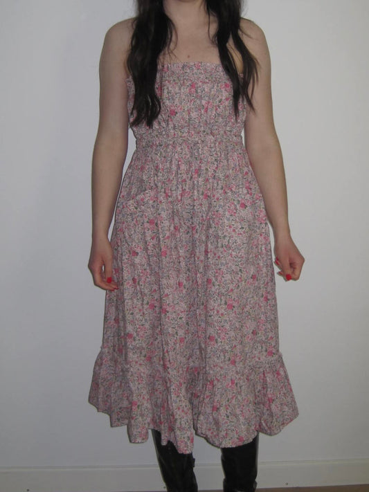 Batsheva x Laura Ashley Strapless Flower Dress