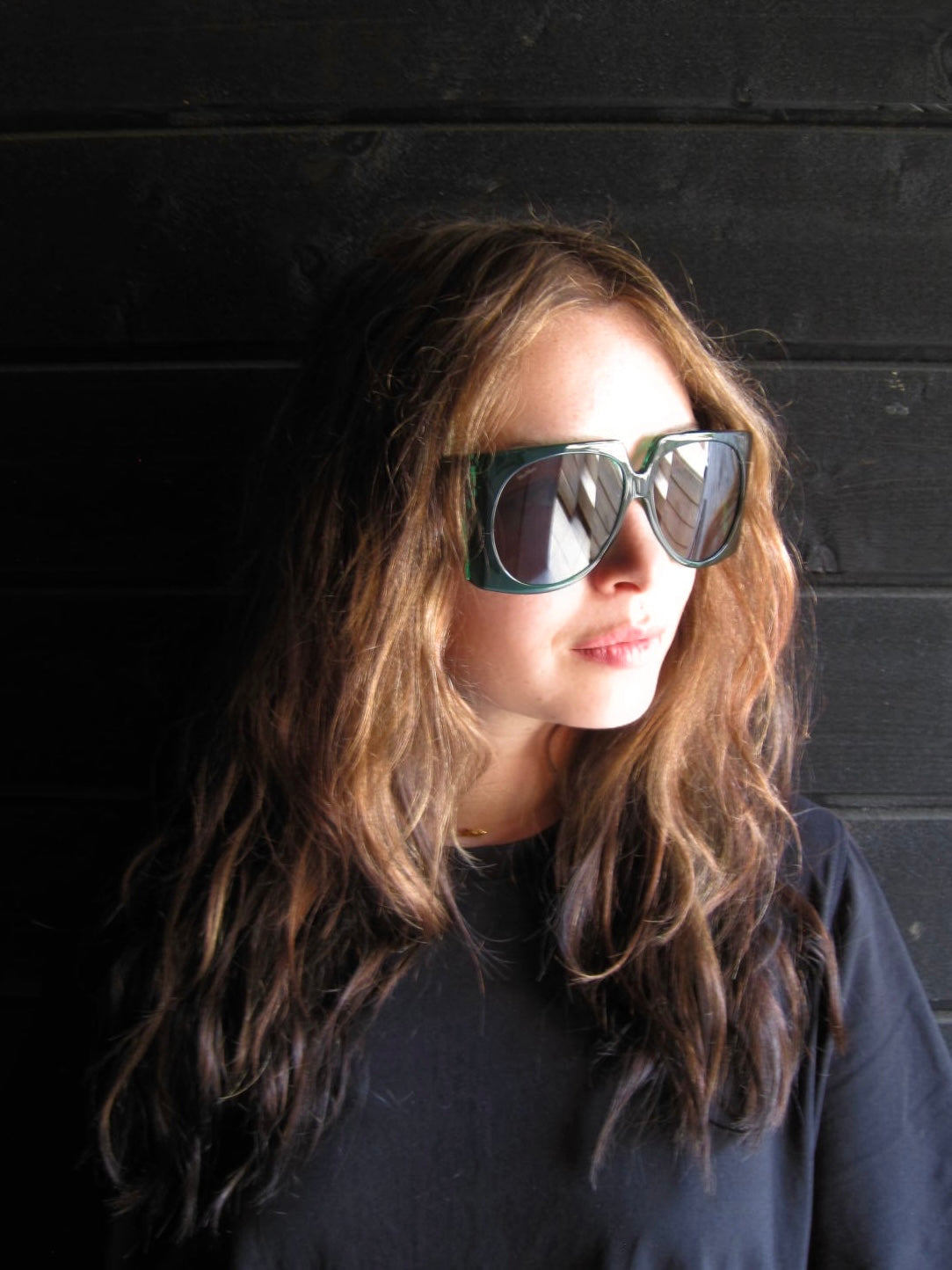 Max Mara Oversized Sunglasses in Dark Green