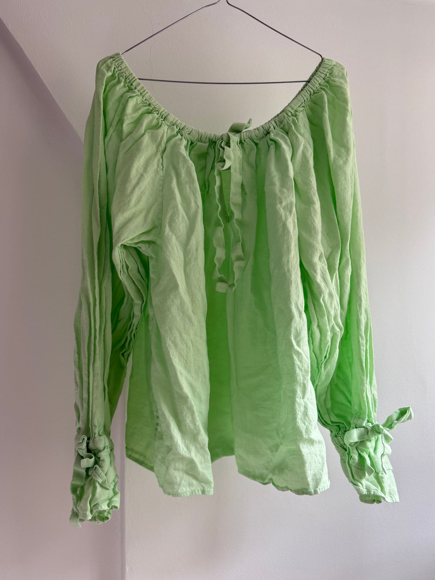 Sleeper Green Balloon Blouse