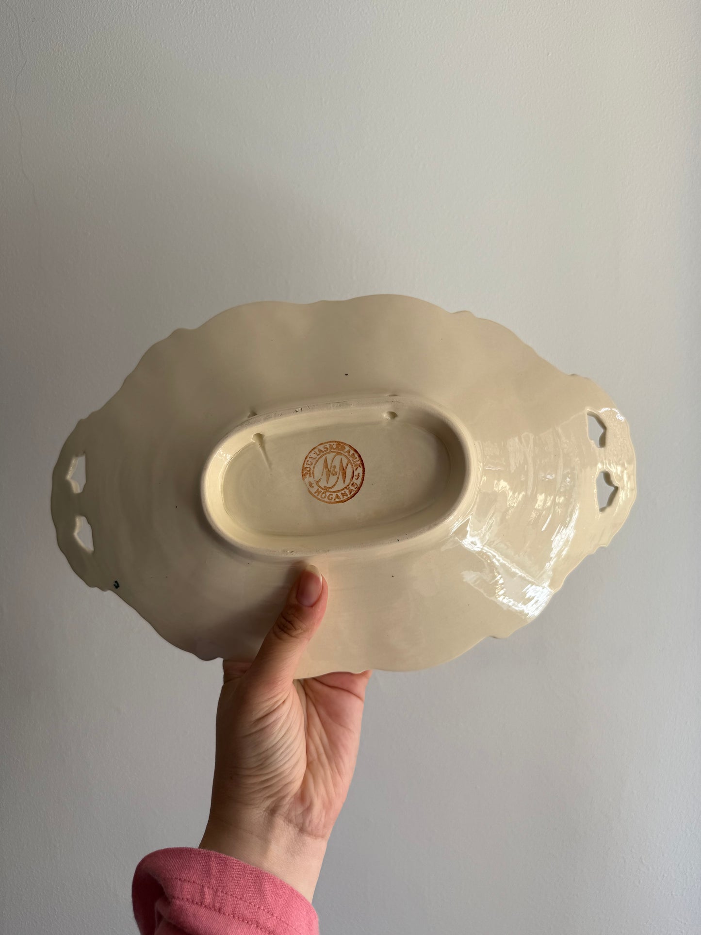 Vintage 1930-1940 Swedish Ceramic Serving Platter