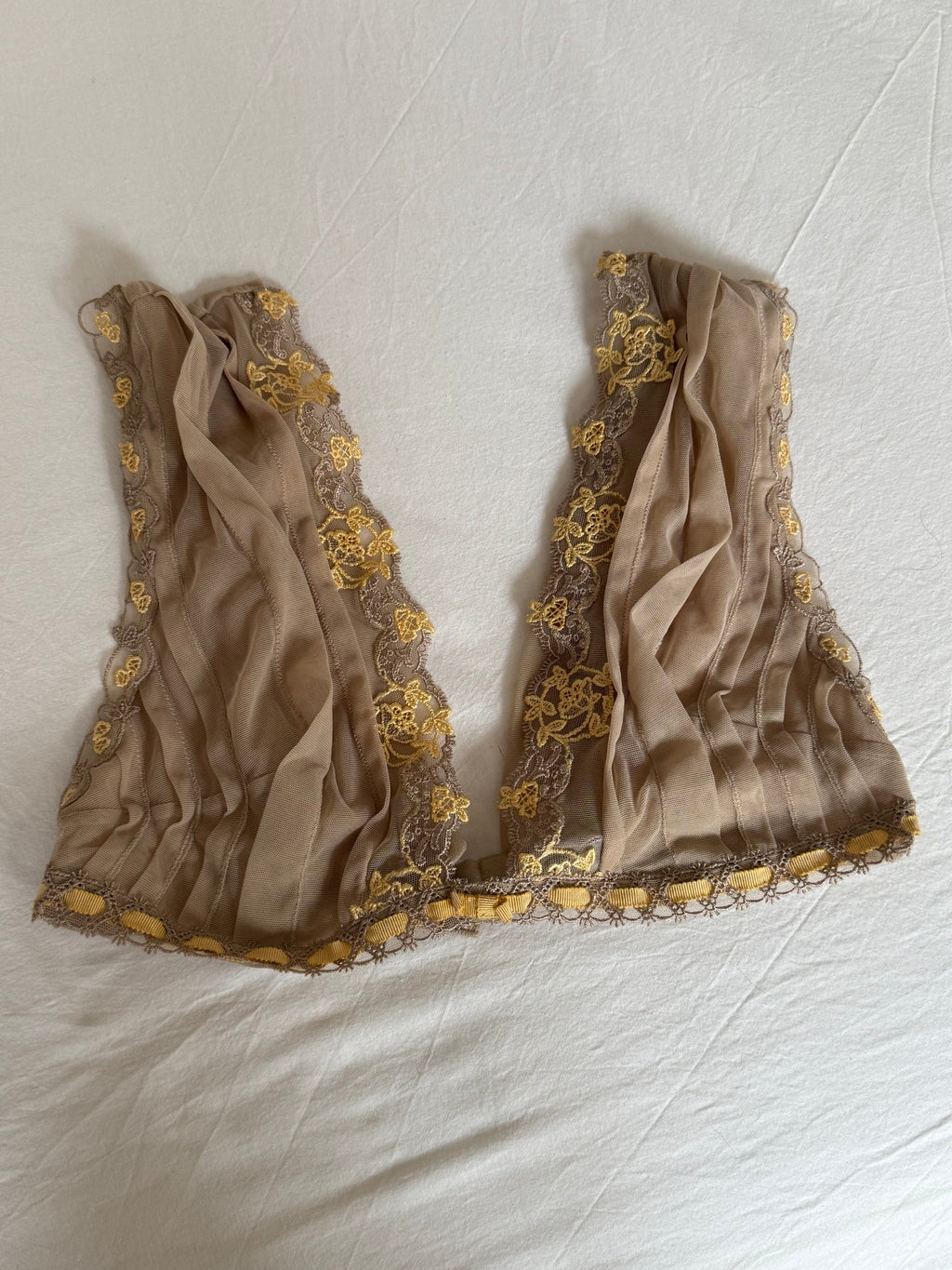 La Perla Lace Bra with Yellow Flowers
