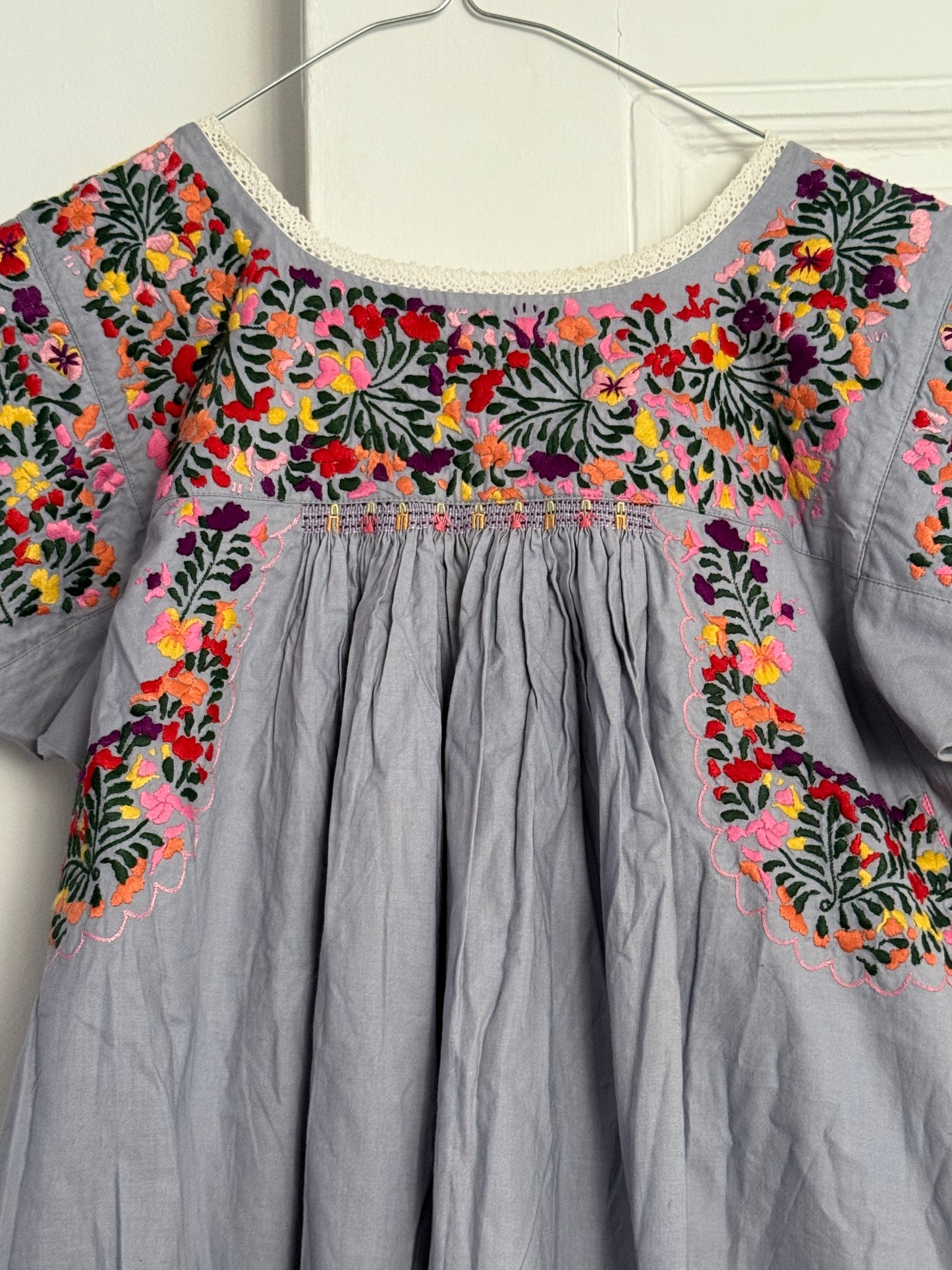 Vintage PAUL & JOE Embroidered Floral Dress