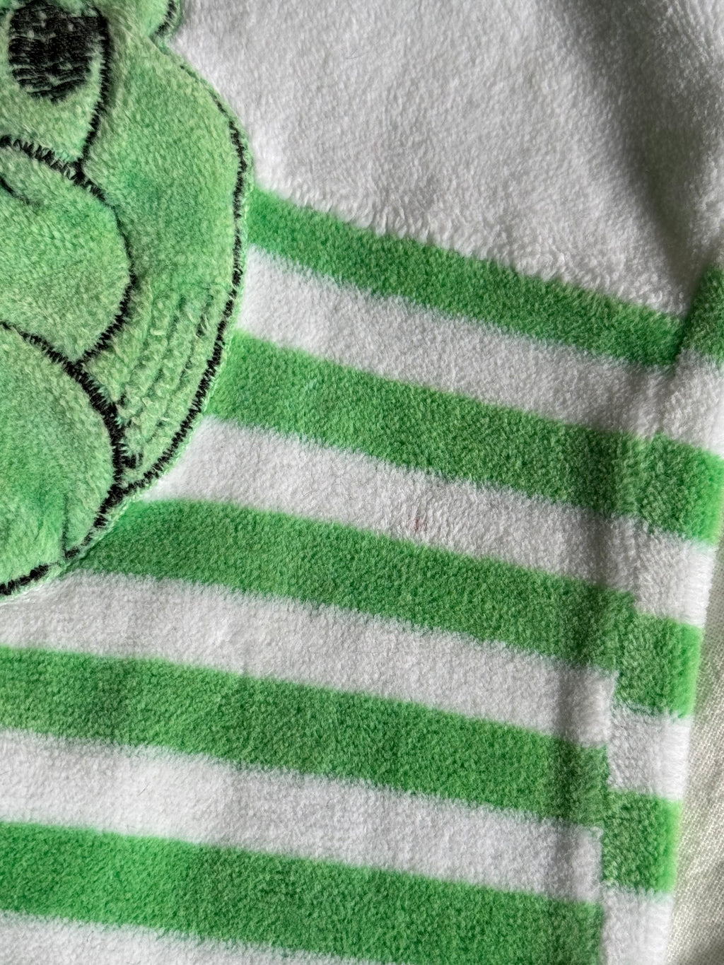 Vintage 1960s Striped Baby Romber with a Small Dog Motif