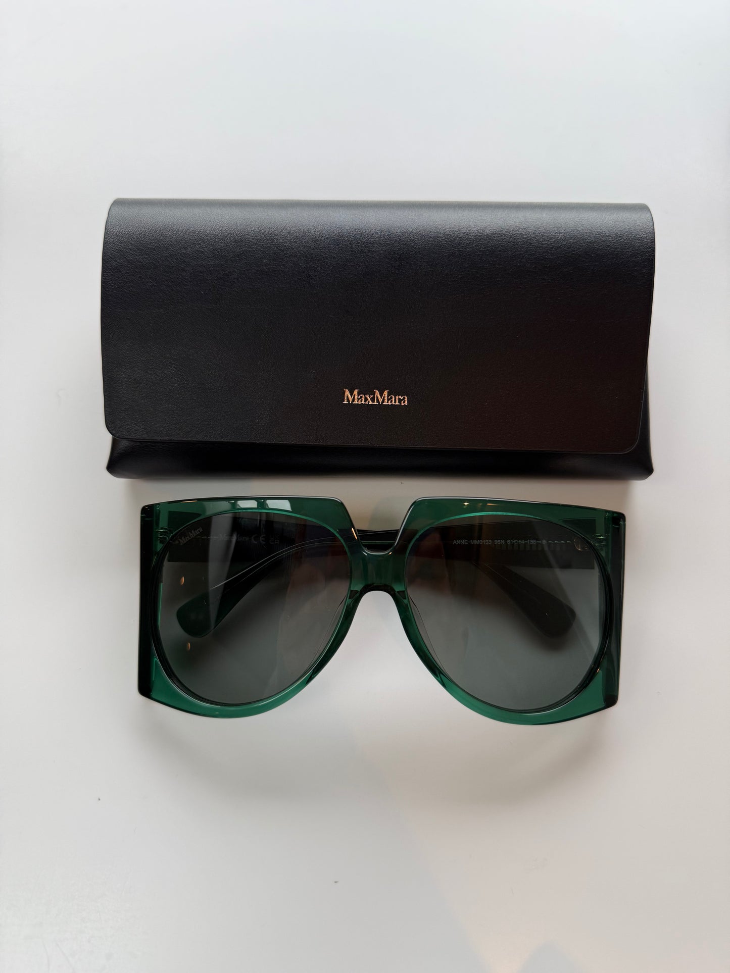 Max Mara Oversized Sunglasses in Dark Green