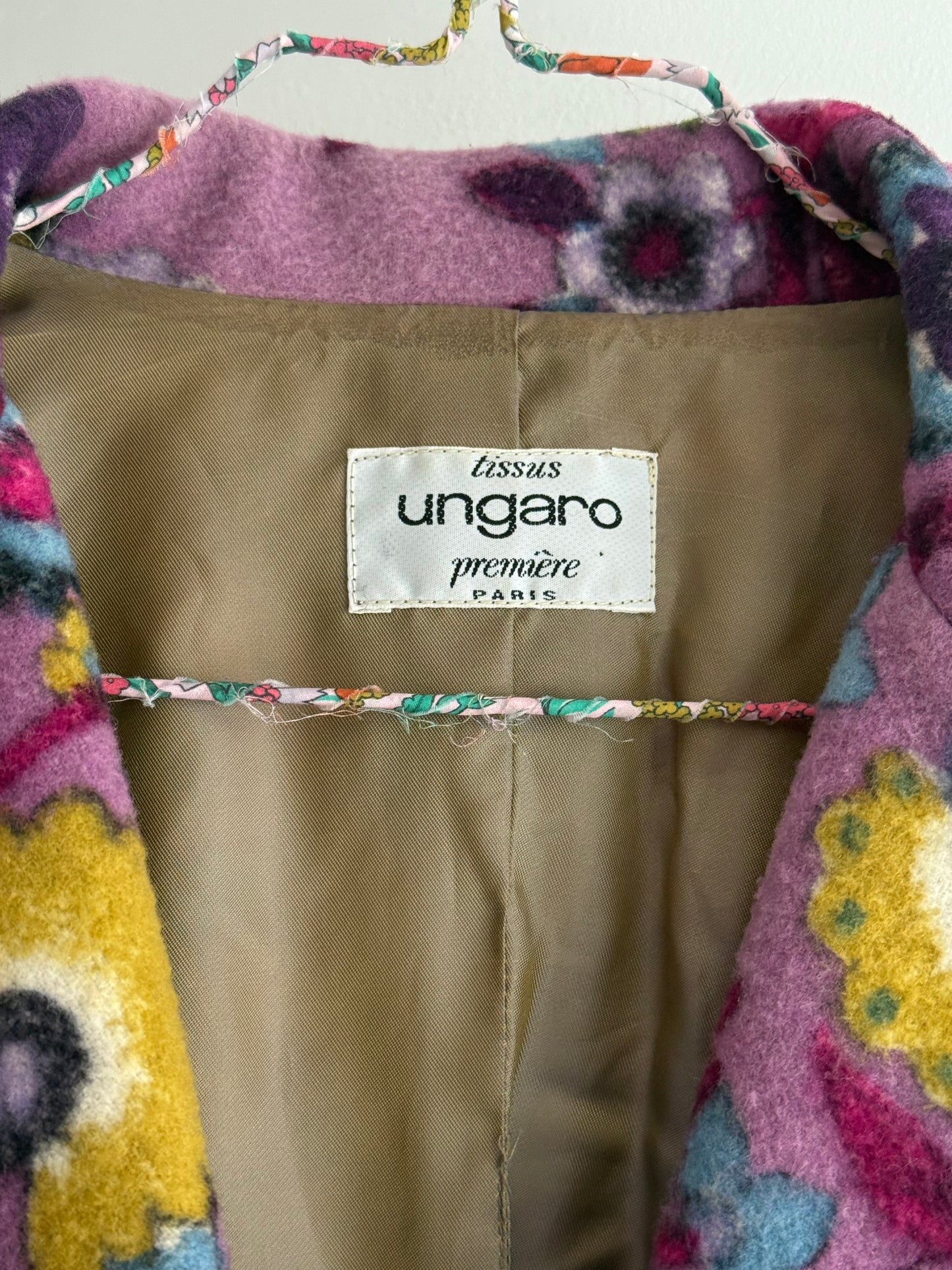 Vintage Rare Ungaro Paris Blazer with Flower Motif