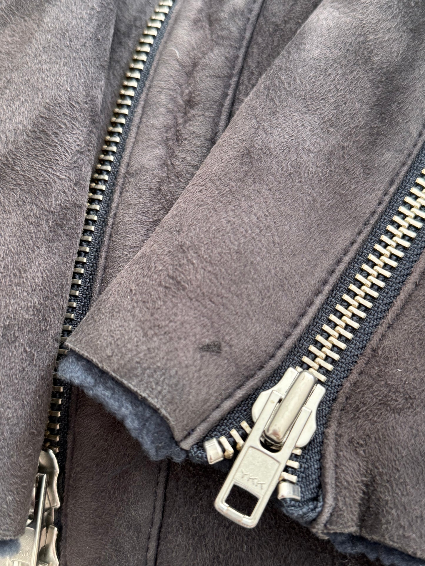 Won Hundred Suede Navy Blue Jacket