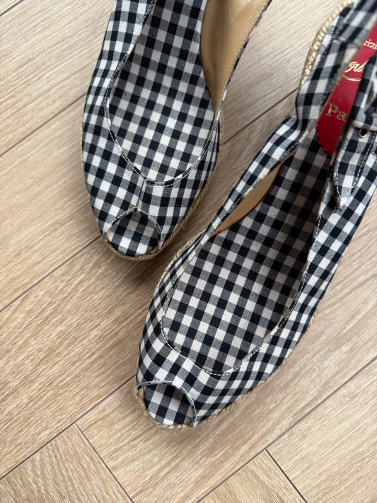 Christian Louboutin Espadrillas in Black and White