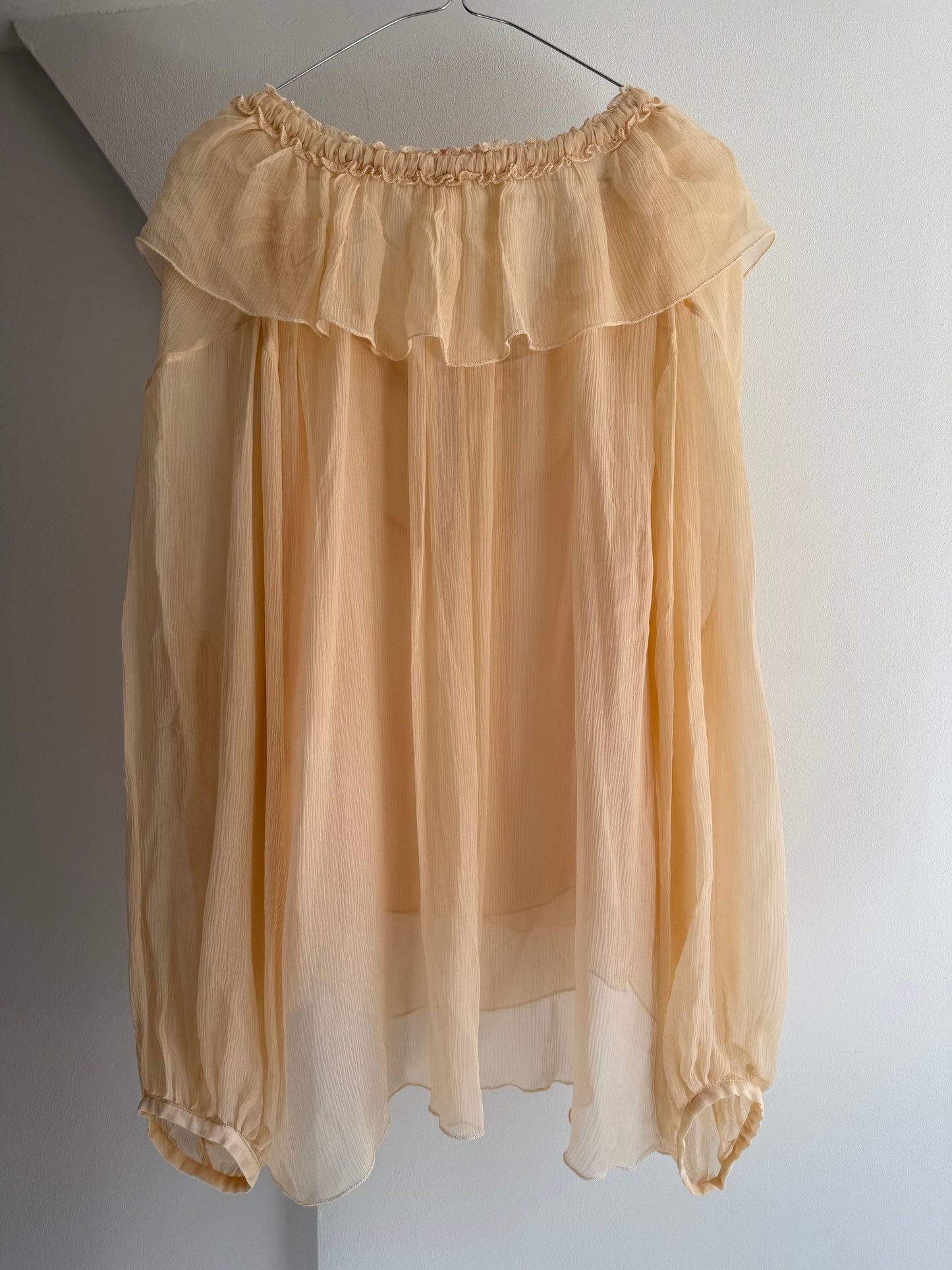 Vintage See by Chloé Silk Ruffle Blouse