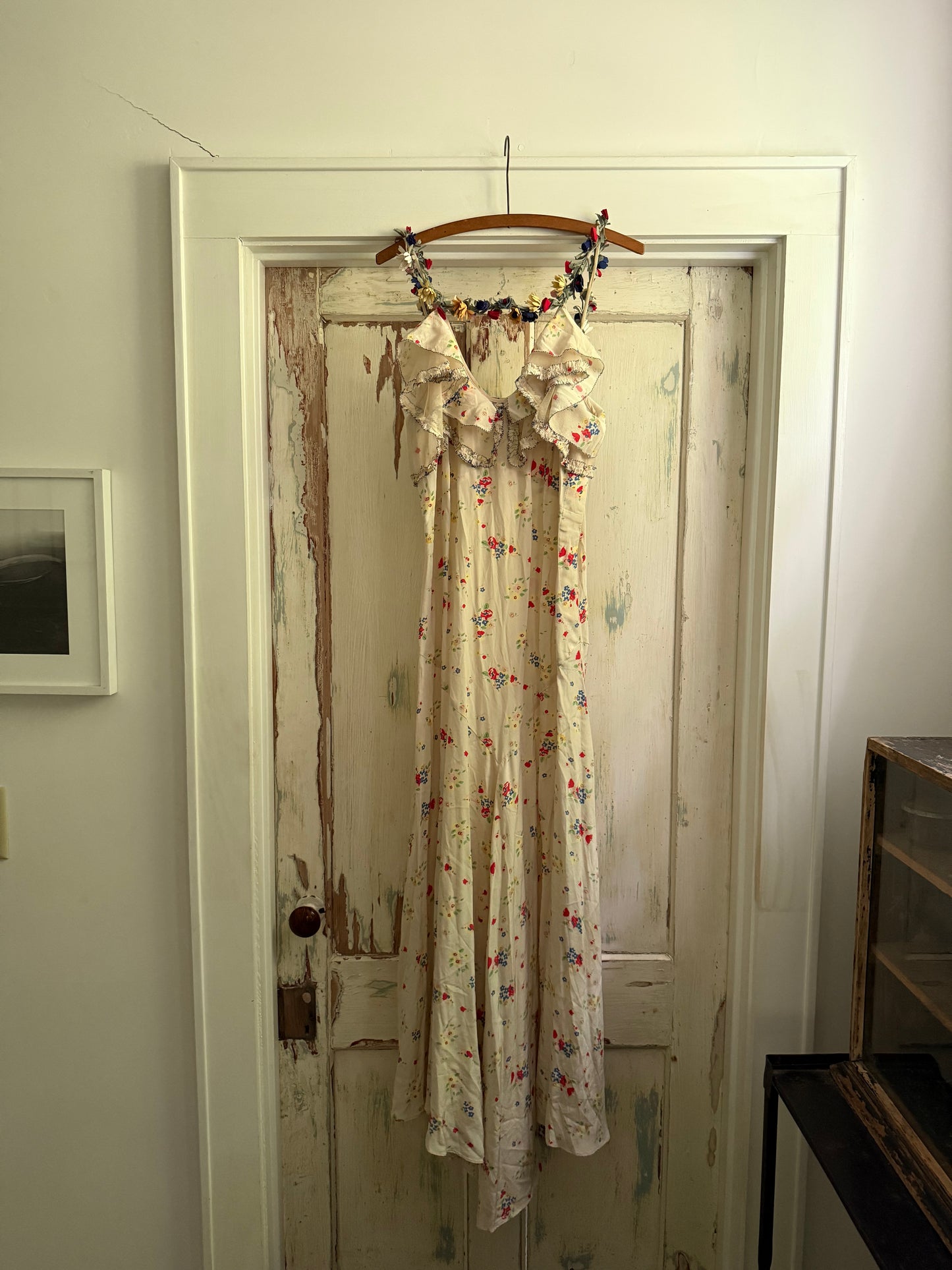 DÔEN 3D Floral Silk Maxi Dress