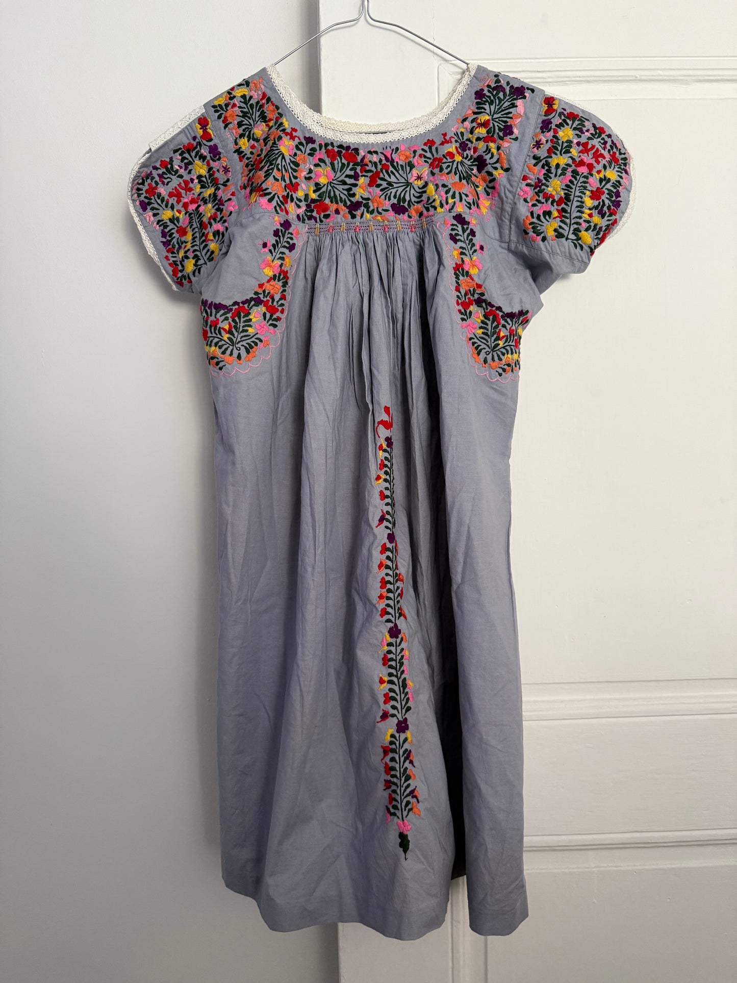 Vintage PAUL & JOE Embroidered Floral Dress