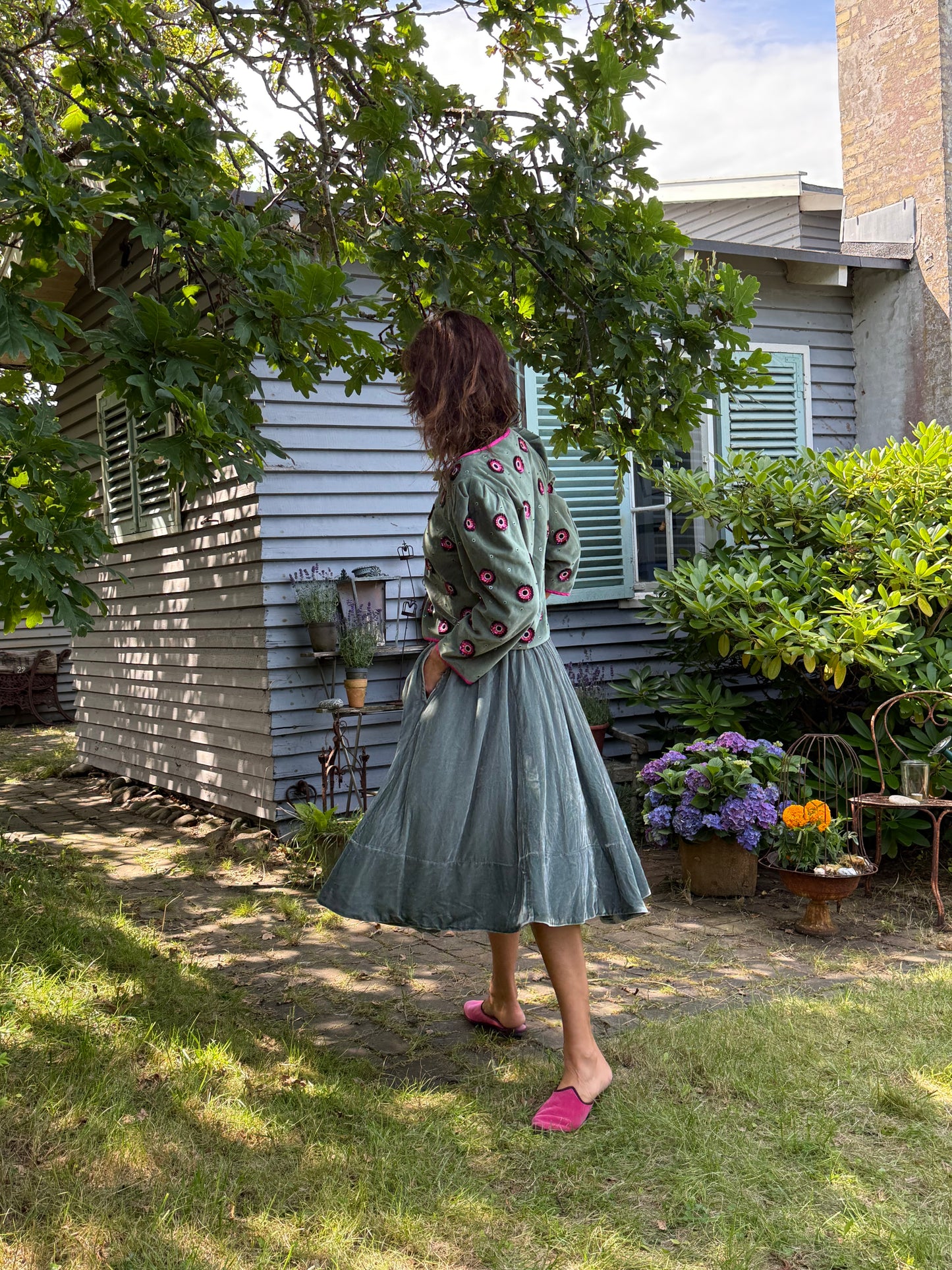 Caro Editions Velvet Skirt