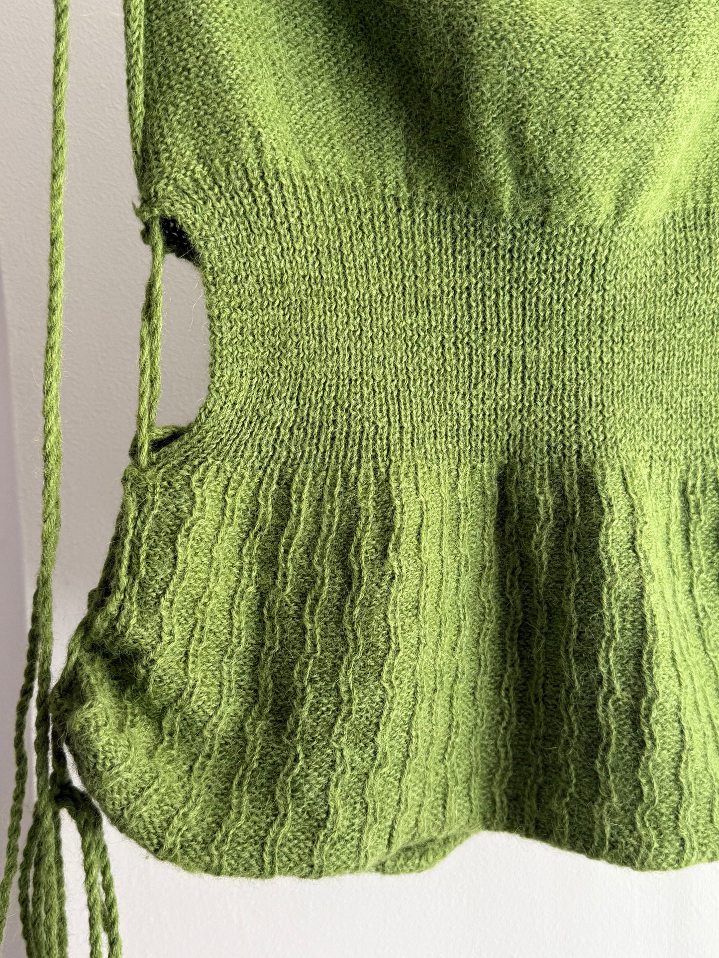 Rare Vintage Green Top with Beautiful Details