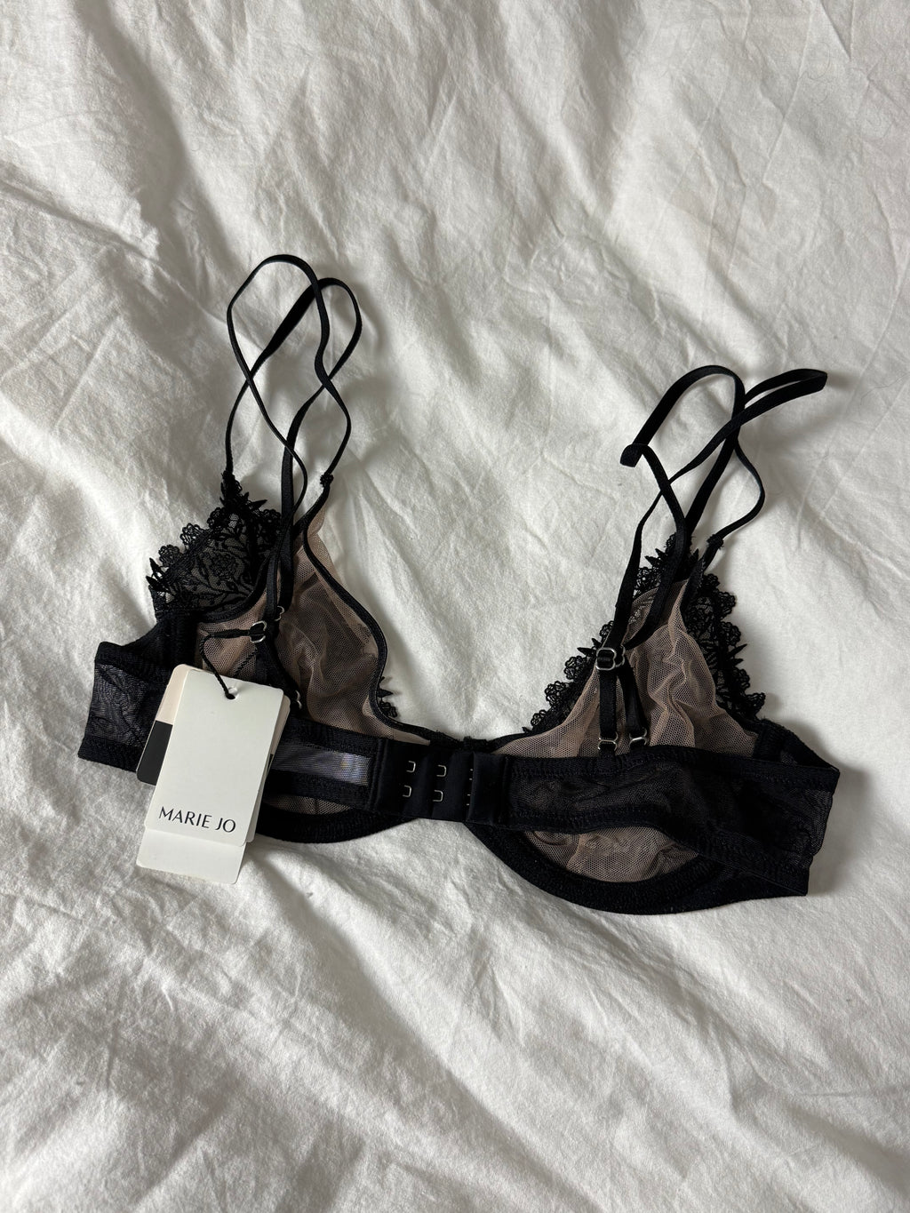 Marie Jo Black and Nude Lace Bra