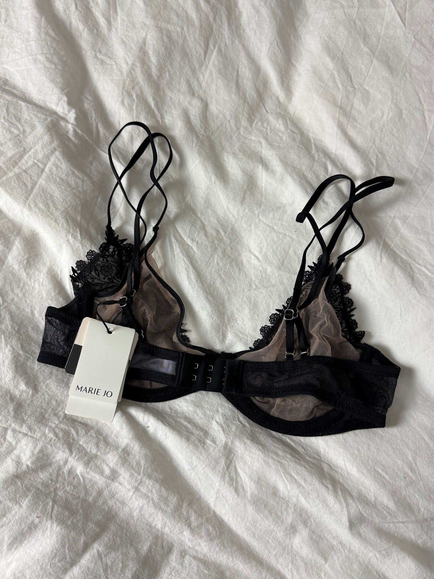Marie Jo Black and Nude Lace Bra