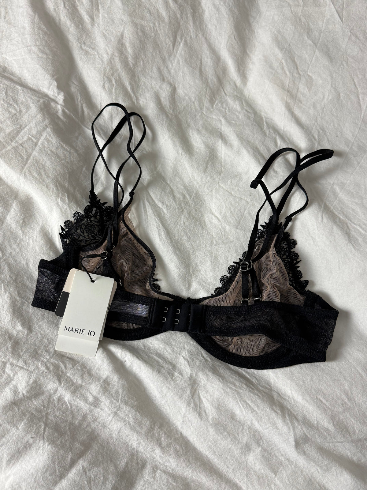 Marie Jo Black and Nude Lace Bra