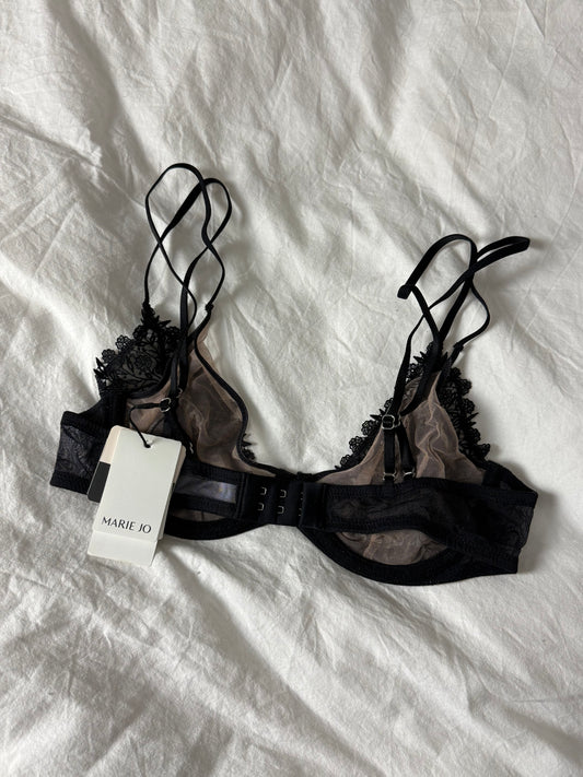 Marie Jo Black and Nude Lace Bra
