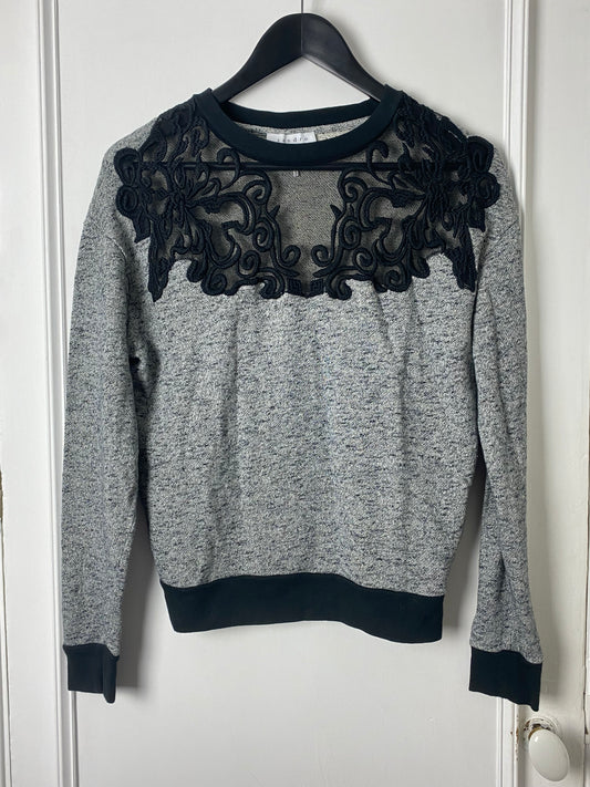 Sandro Sweatshirt With Lace Details