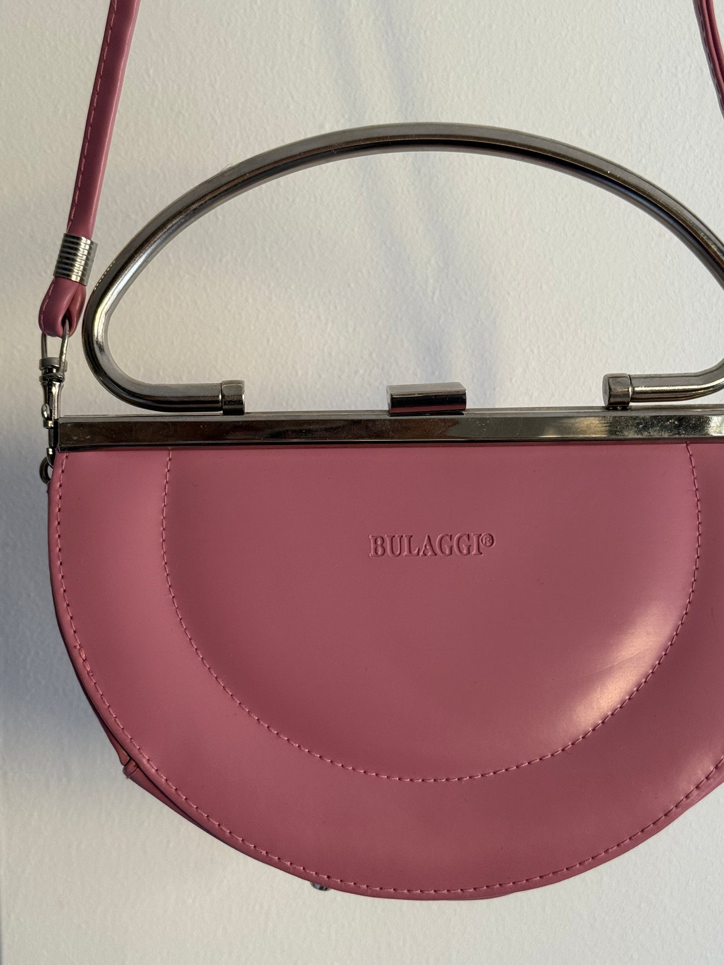 Vintage 00s Pink Bulaggi Clutch/Bag