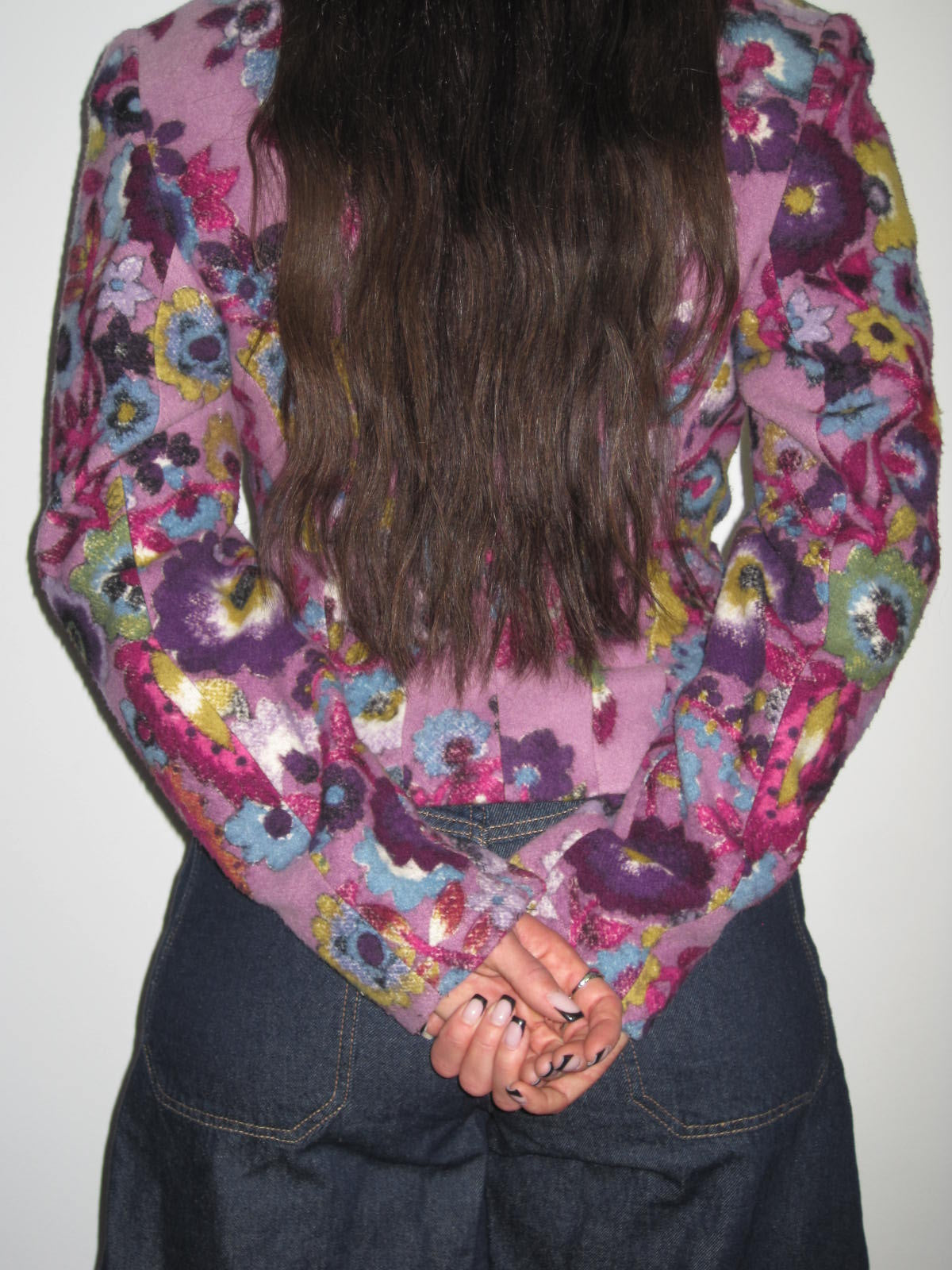 Vintage Rare Ungaro Paris Blazer with Flower Motif