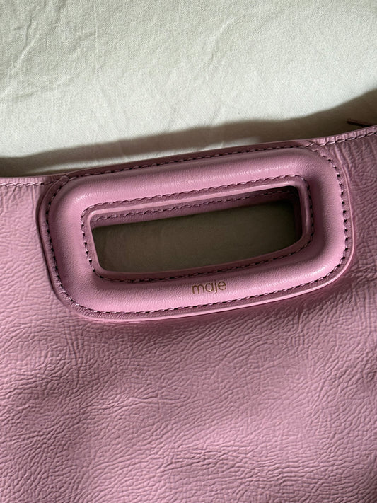 Maje Bubblegum Fringe Crossbody Bag