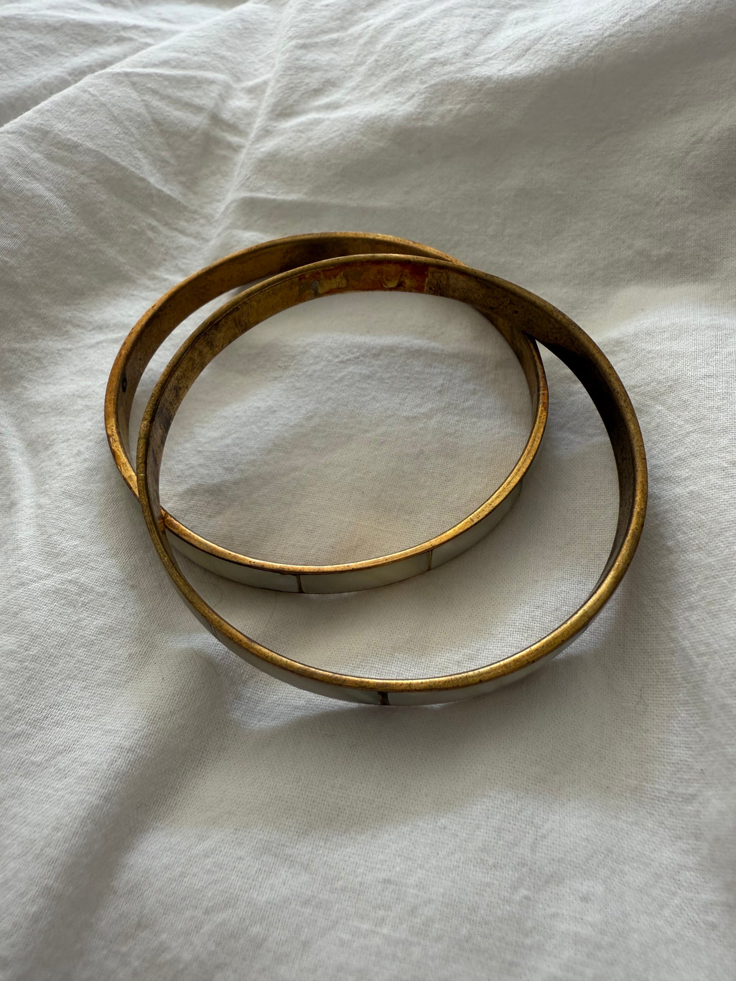 2 Mother of Pearl Bangles