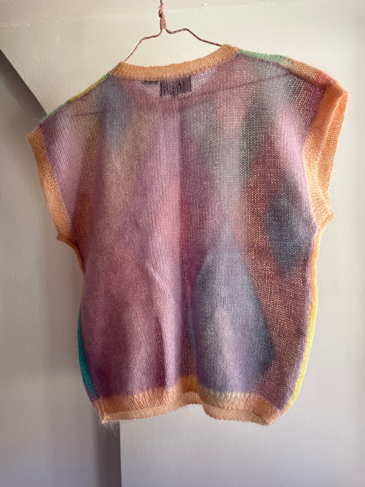 Vintage Jeanne Pierre Diamond Knit Sweater Vest