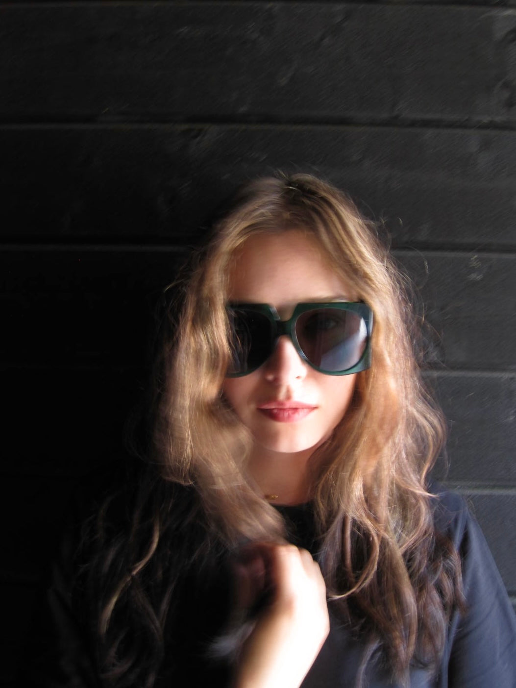 Max Mara Oversized Sunglasses in Dark Green