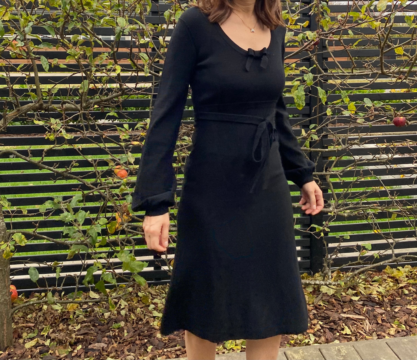 Sonia Rykiel Wool Dress With Bow And Belt