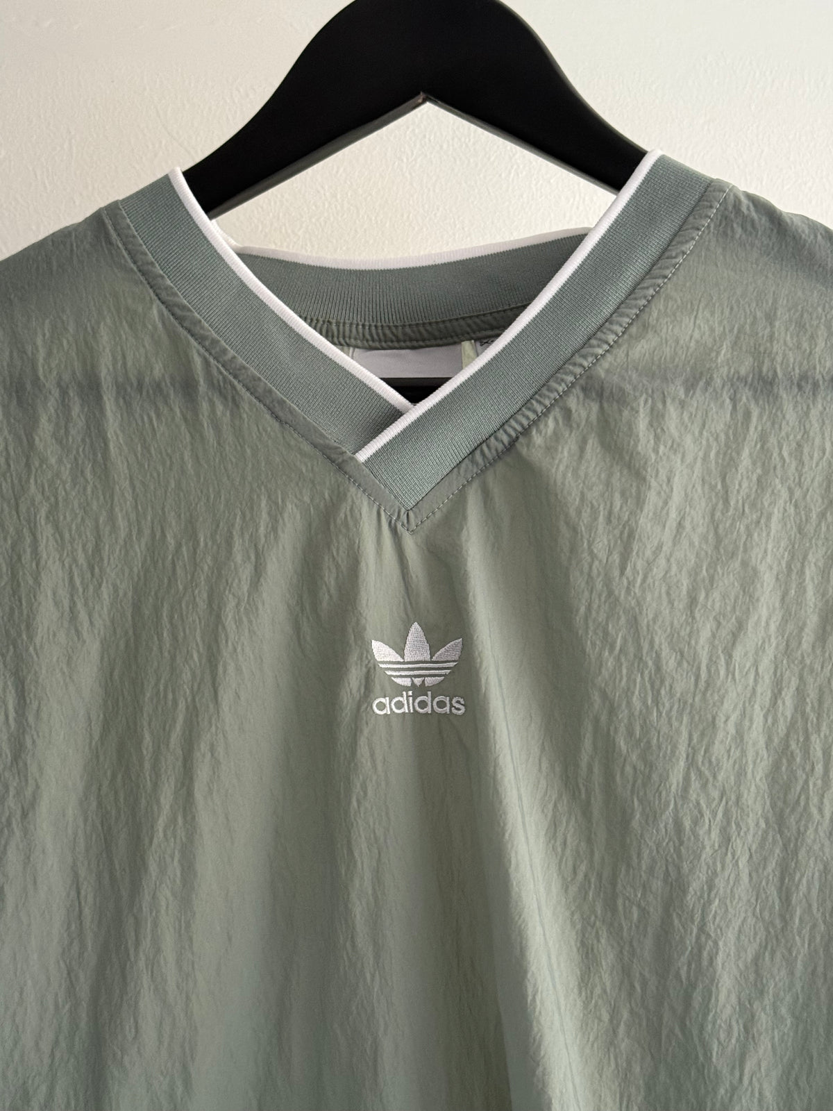 Adidas Originals Sage Green V Neck Pullover