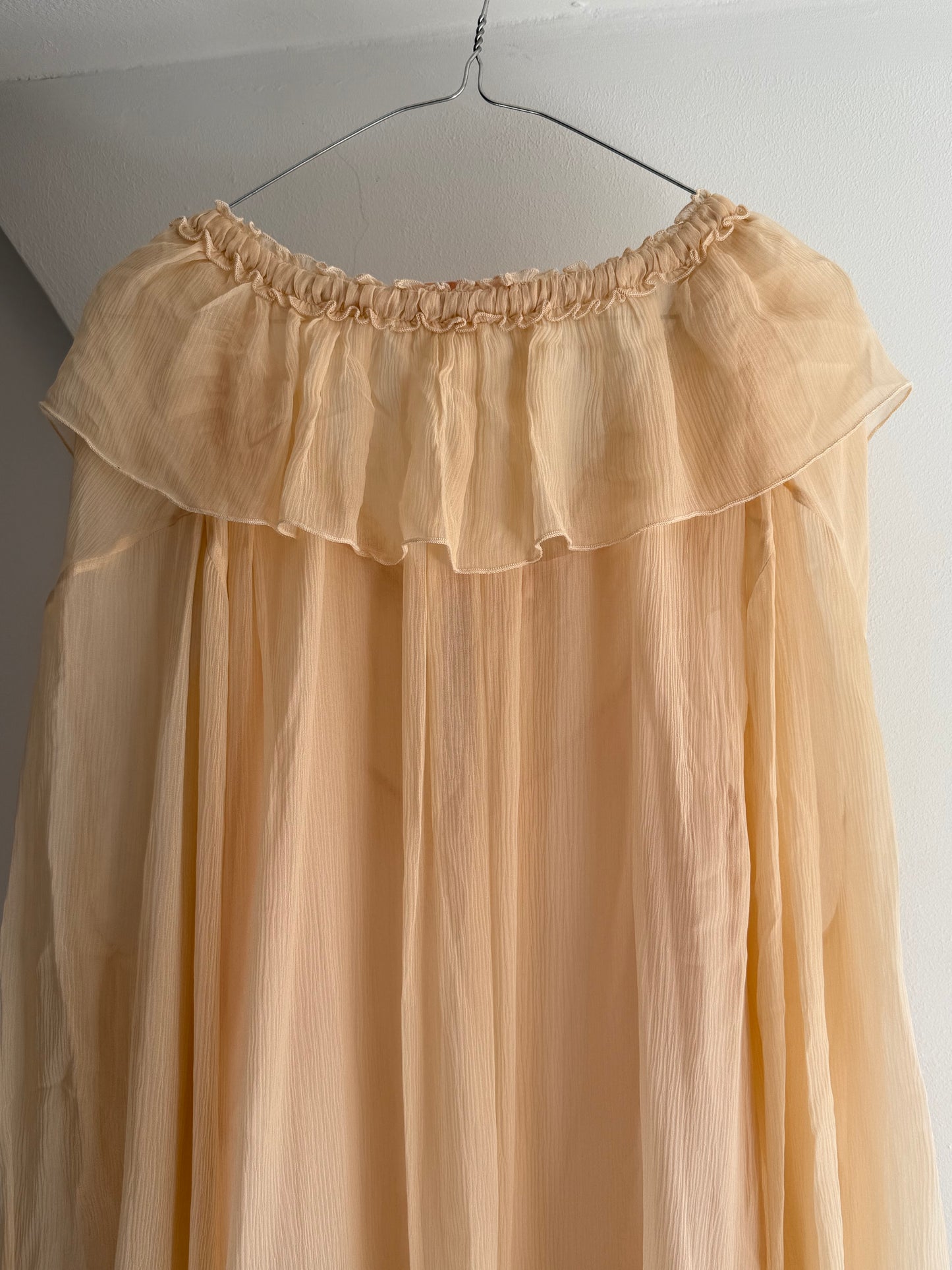 Vintage See by Chloé Silk Ruffle Blouse