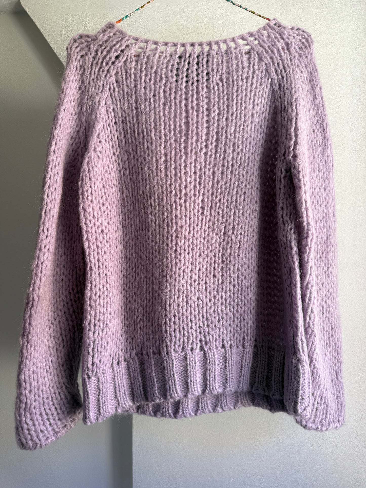 Dawn x Dare Chunky Lavender Mohair Blend Sweater