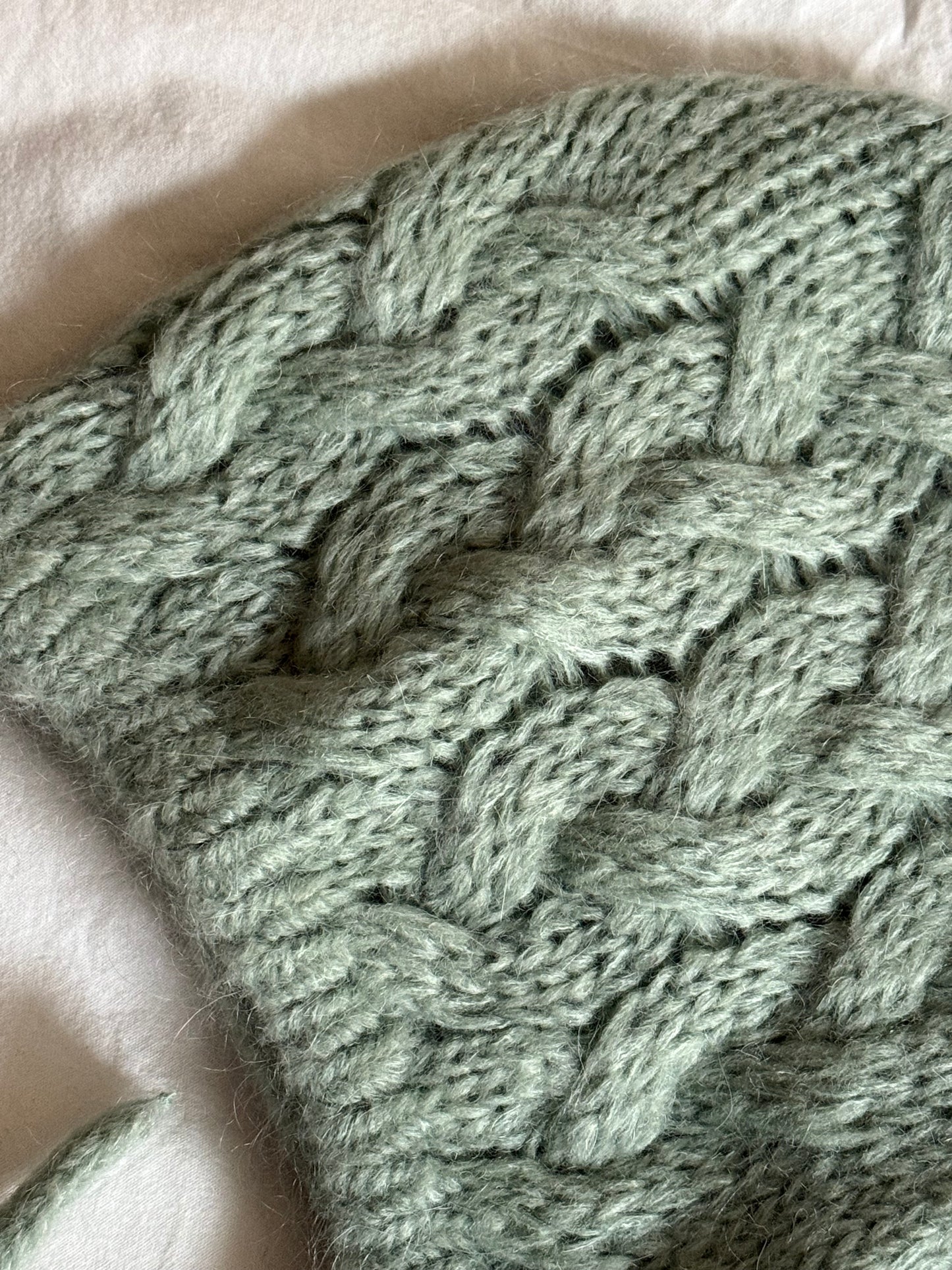 United Colors Of Benneton Mohair Blend Bonnet with Ties