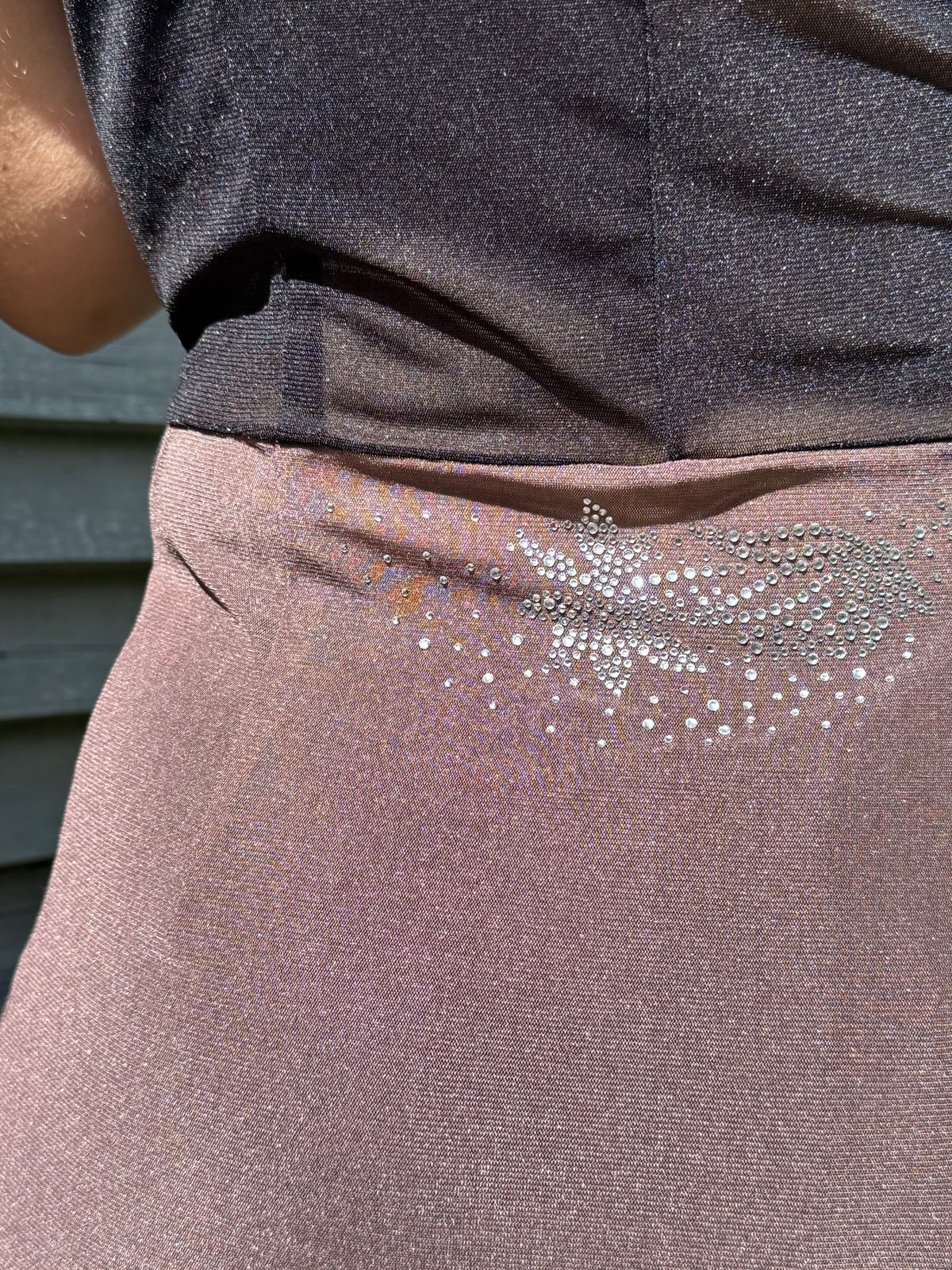 Saks Potts Mesh Dress with Shimmering Details