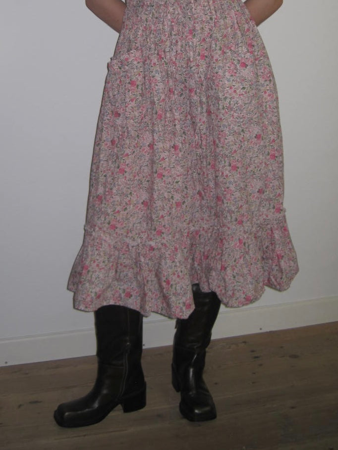 Batsheva x Laura Ashley Strapless Flower Dress