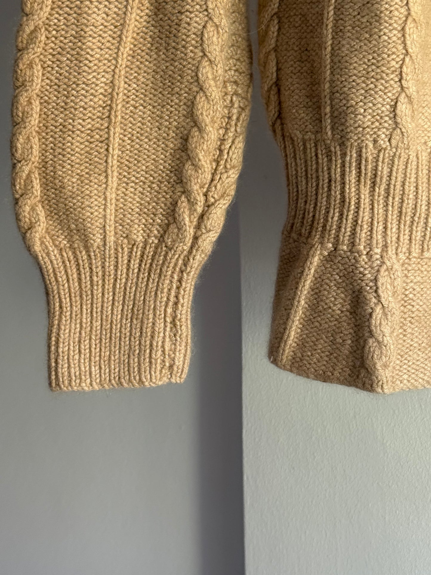 Vintage Cashmere Sweater with Flower Details
