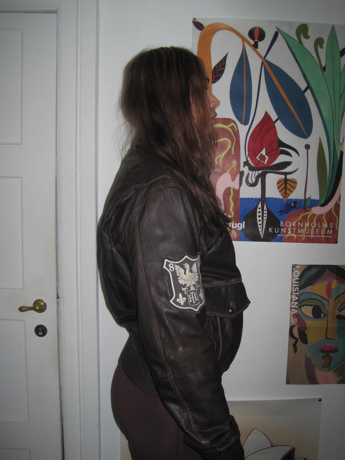 Vintage Tommy Hilfiger Bomber Leather Jacket