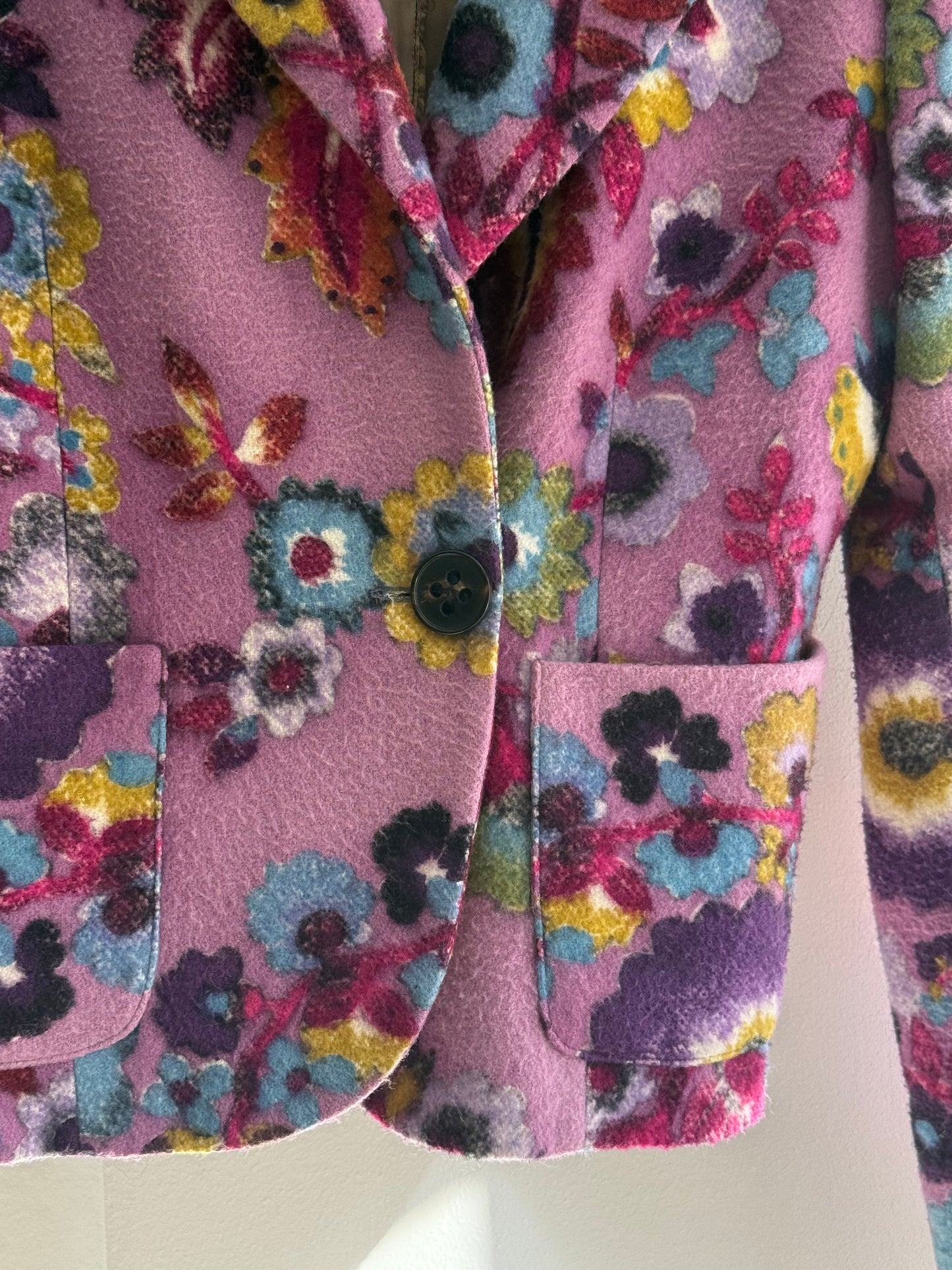 Vintage Rare Ungaro Paris Blazer with Flower Motif