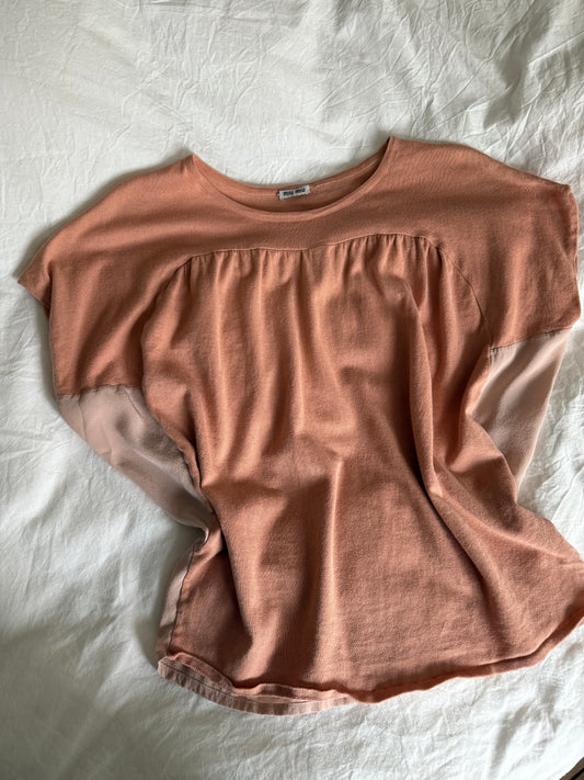 Vintage Miu Miu Blush Blouse