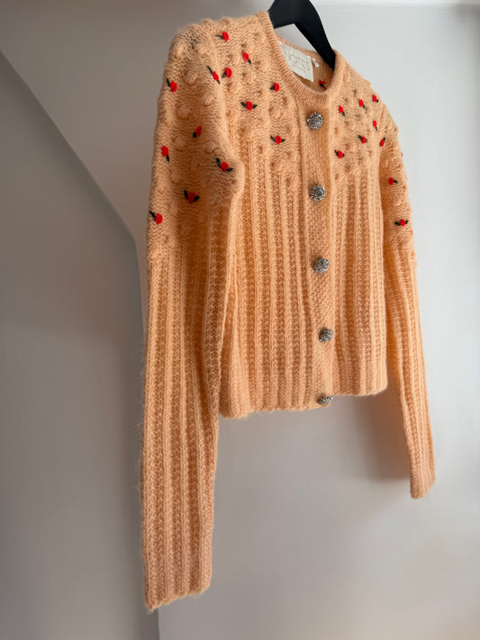Notes du Nord Flower Embroidered Cardigan
