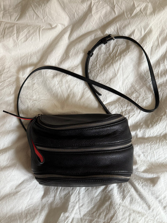 Marc Jacobs Leather Crossbody Bag with Zipper Details