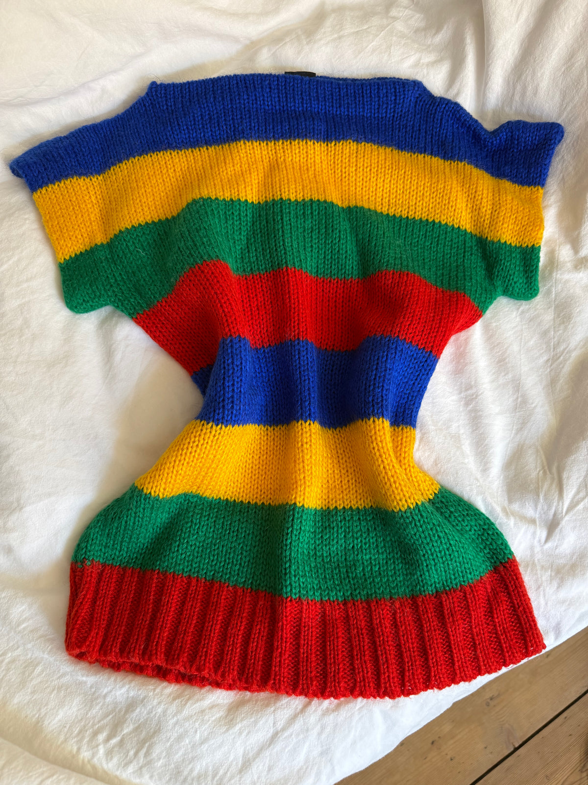 Vintage Multicolor Striped Mohair Blend Sweater