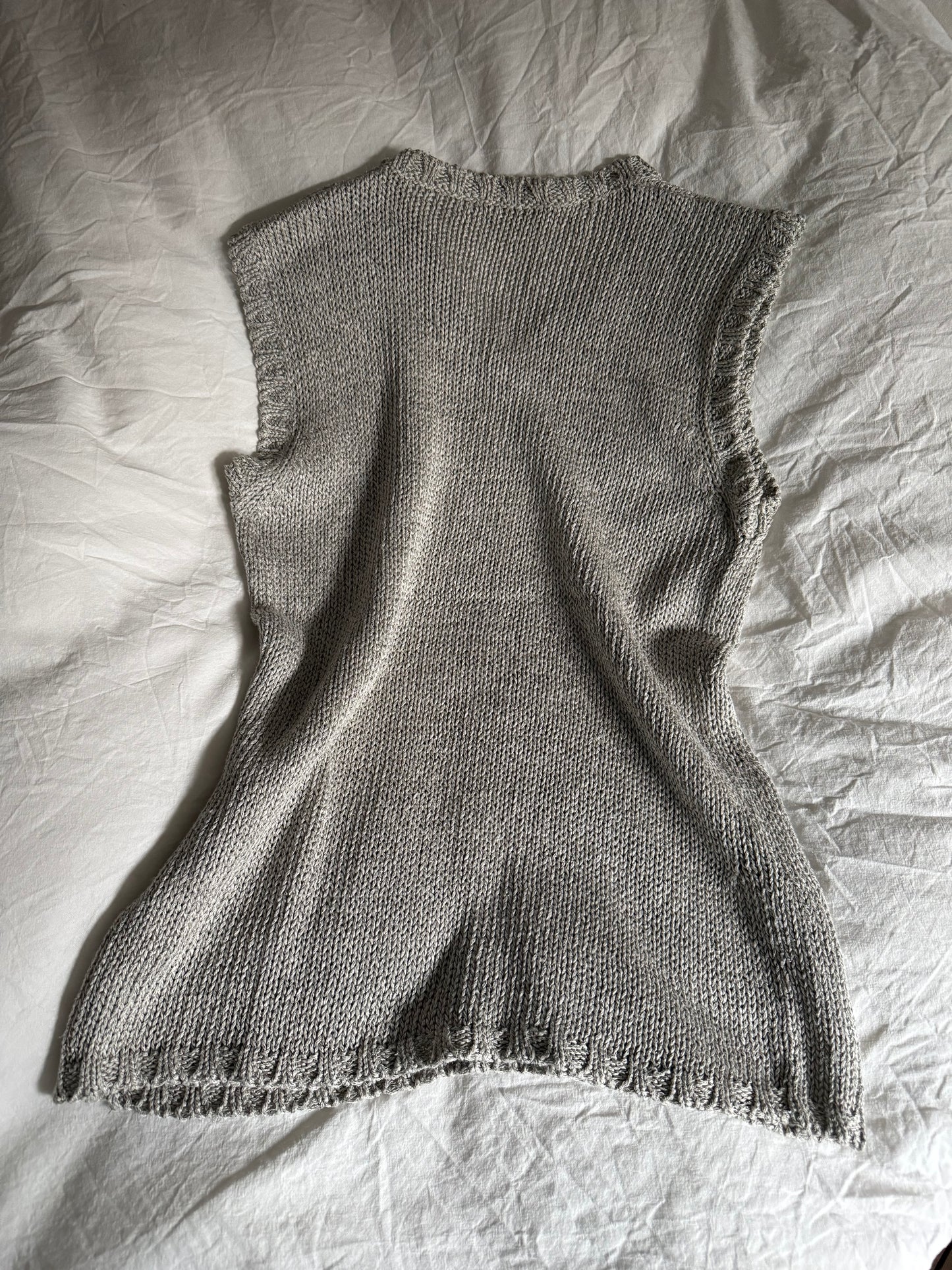 Vintage Max Mara Grey Soft Knitted Vest