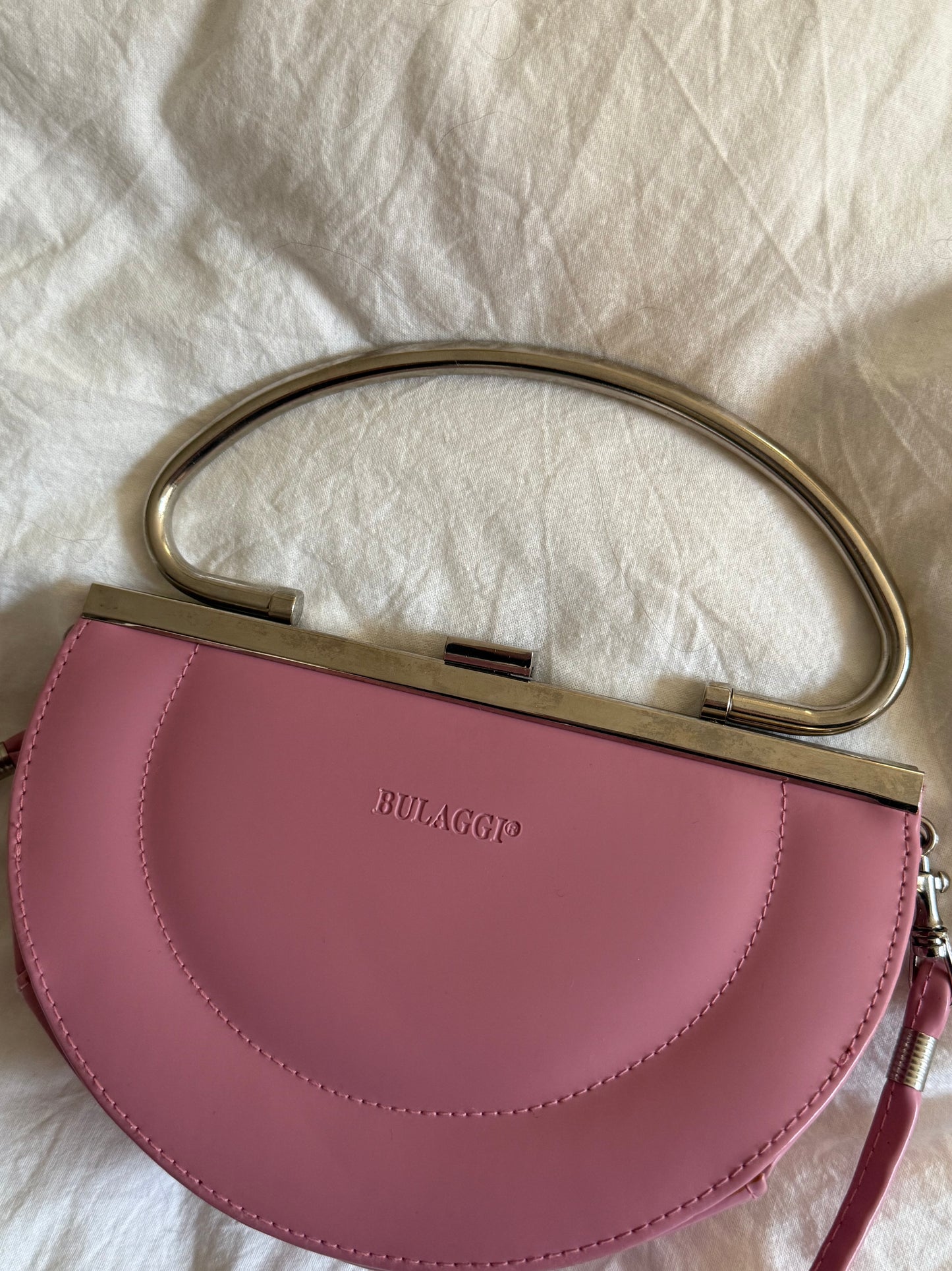 Vintage 00s Pink Bulaggi Clutch/Bag